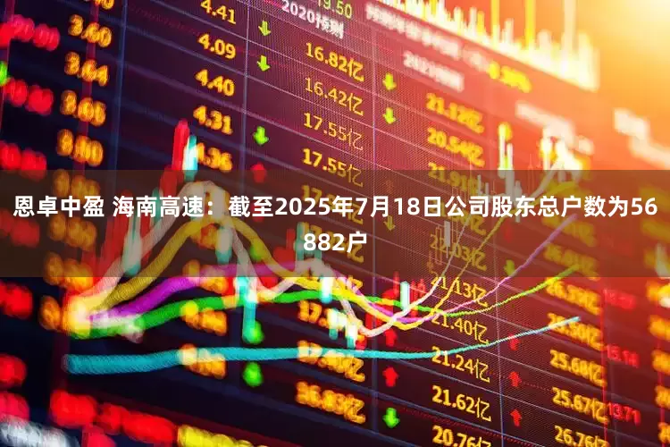 恩卓中盈 海南高速：截至2025年7月18日公司股东总户数为56882户